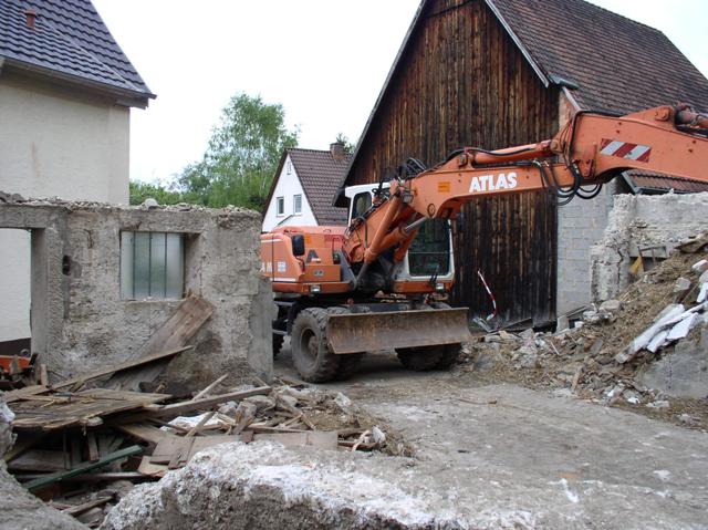 Stallabbruch in Gelbingen