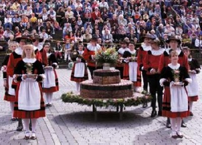 Sieder auf dem Marktplatz